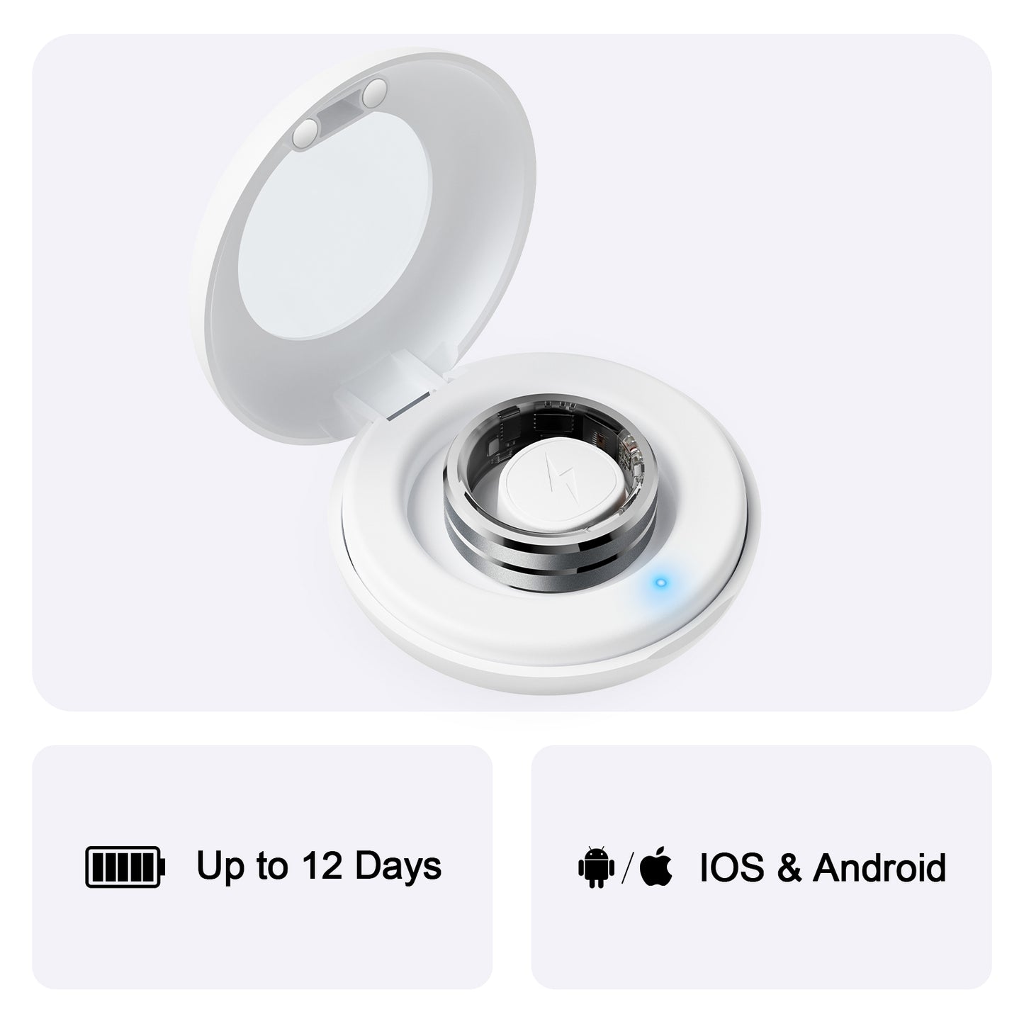 AVINMER ARing 1 Ultra Thin Waterproof Scrolling Smart Ring Remote for TikTok YouTube Instagram Shorts Video,Camera and E-Book with Calories/Heart Rate/Blood Oxygen/Sleep Health Monitoring (AR01)