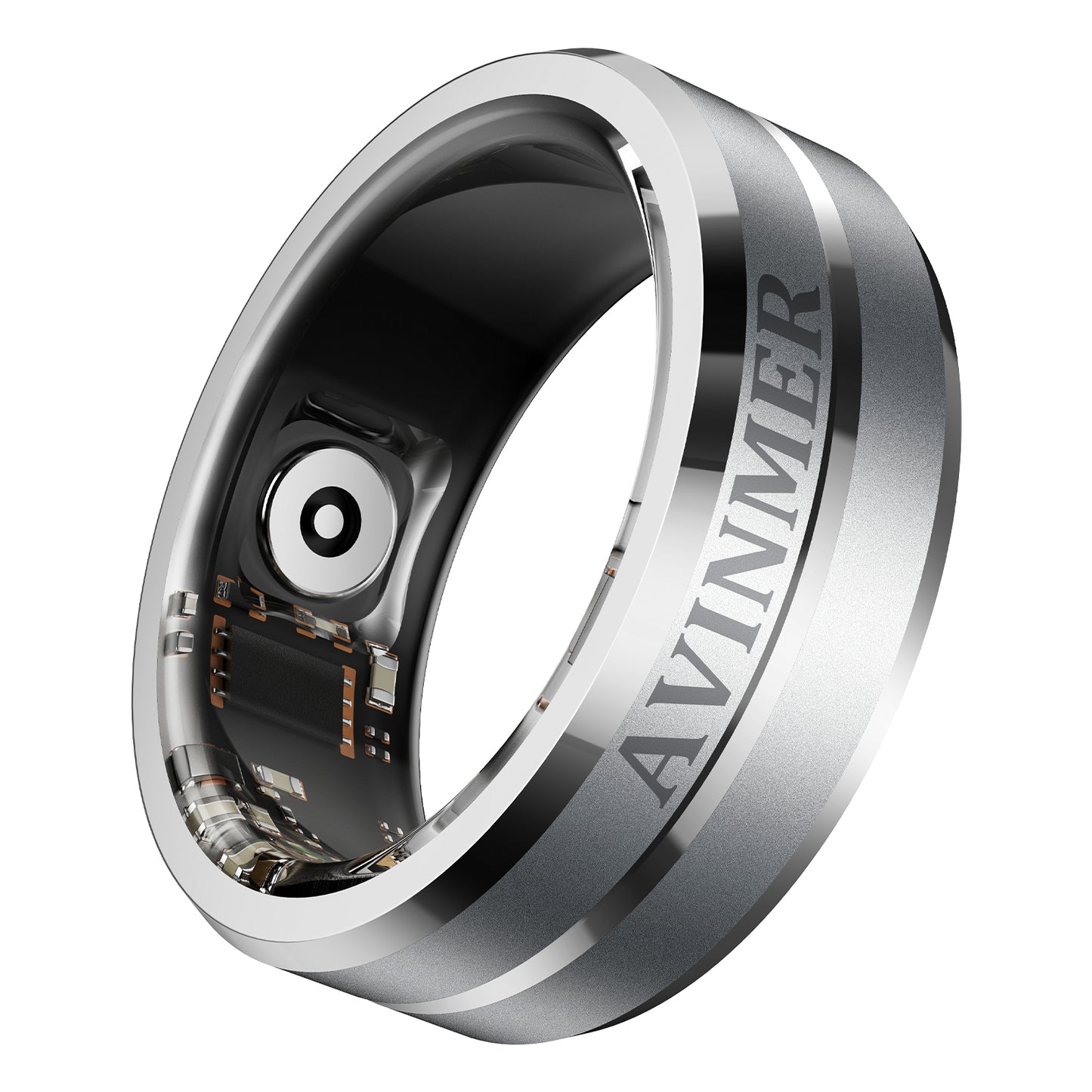 AVINMER ARing 1 Ultra Thin Waterproof Scrolling Smart Ring Remote for TikTok YouTube Instagram Shorts Video,Camera and E-Book with Calories/Heart Rate/Blood Oxygen/Sleep Health Monitoring (AR01)